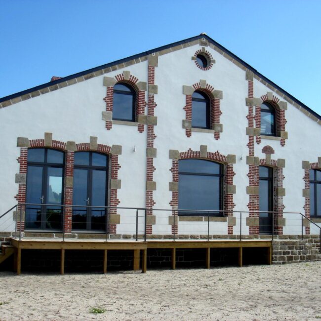 Rénovation en menuiserie mixte alu bois - Terrasse - menuiserie guichard languidic - morbihan